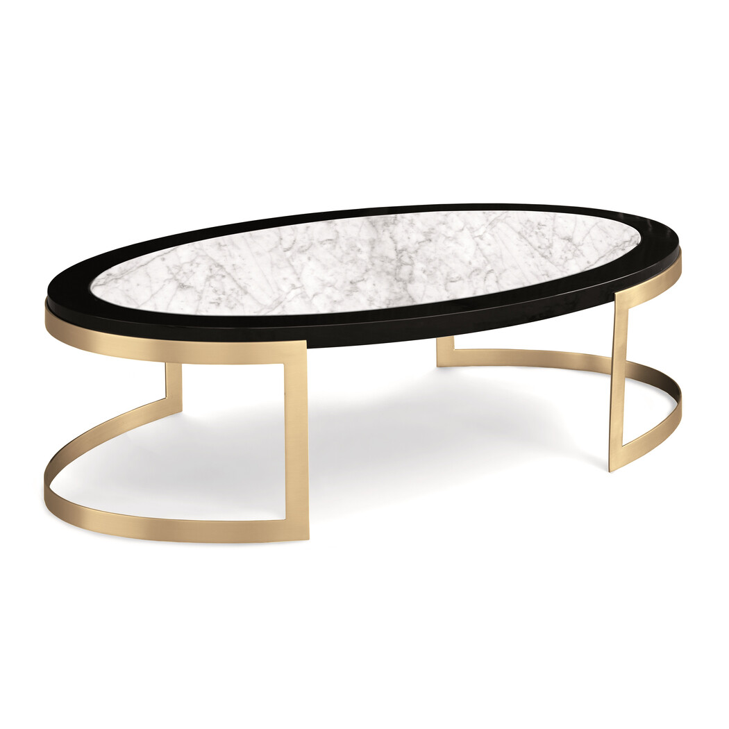 OVAL COCKTAIL TABLE (Marble top)