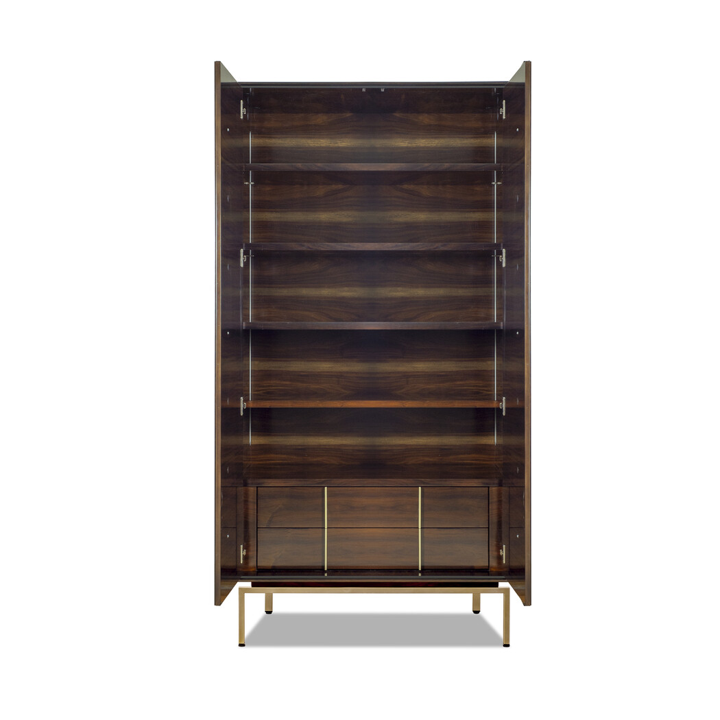 TWO DOOR WARDROBE WITH INTERNAL SHELVES