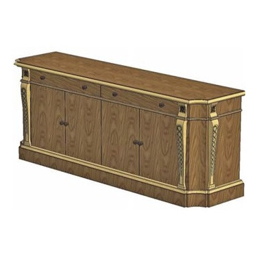 FOUR DOOR CREDENZA