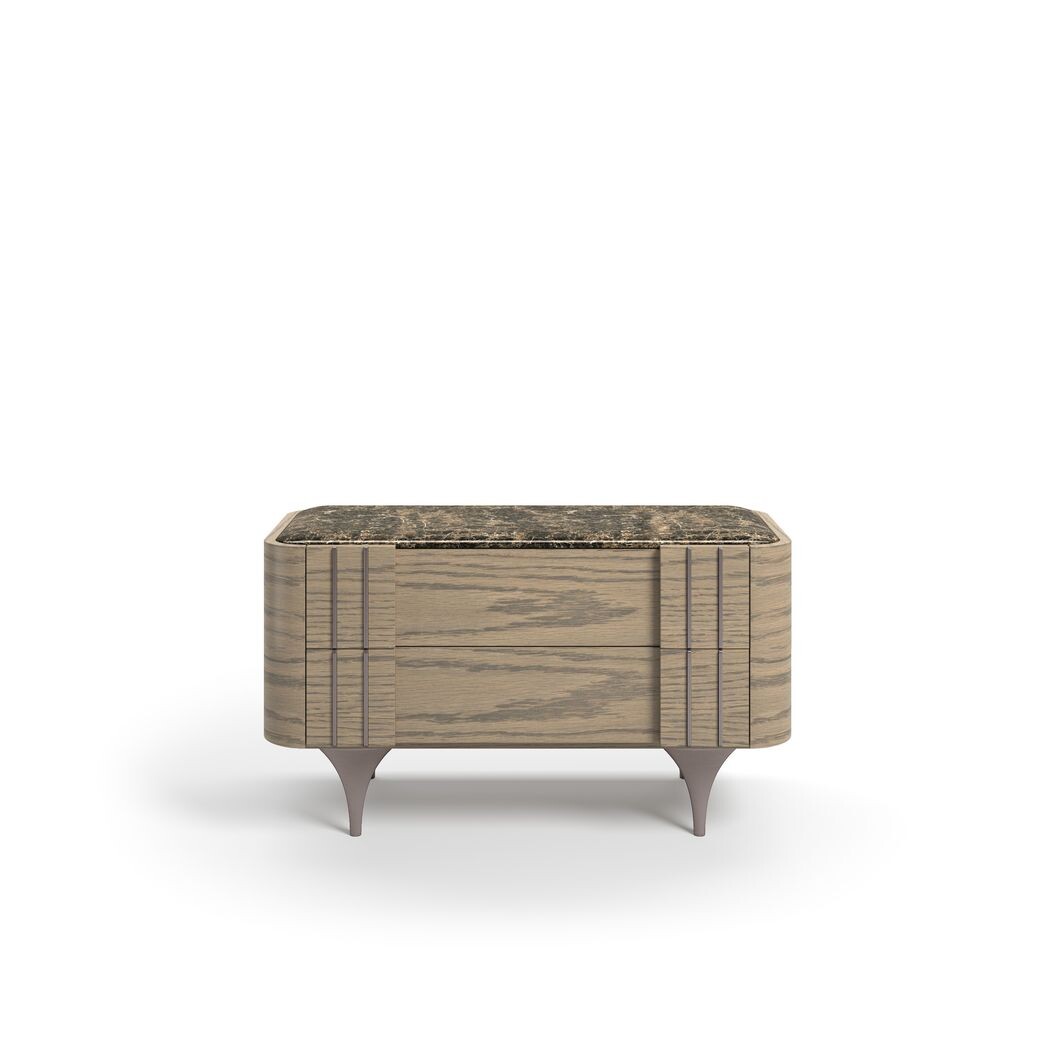 BEDSIDE TABLE (Marble/Porcelain Stoneware Top)