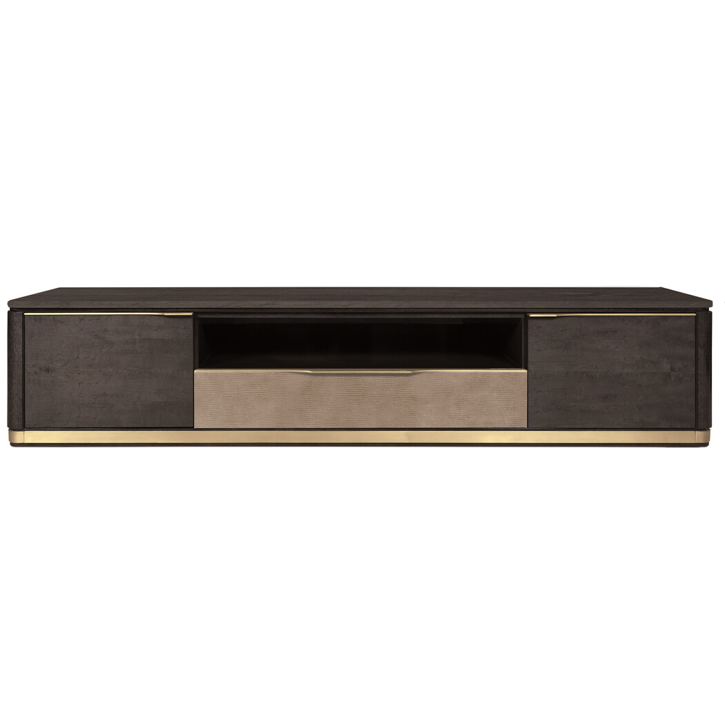 MUEBLE TV (Tapa Madera & Frente Piel)