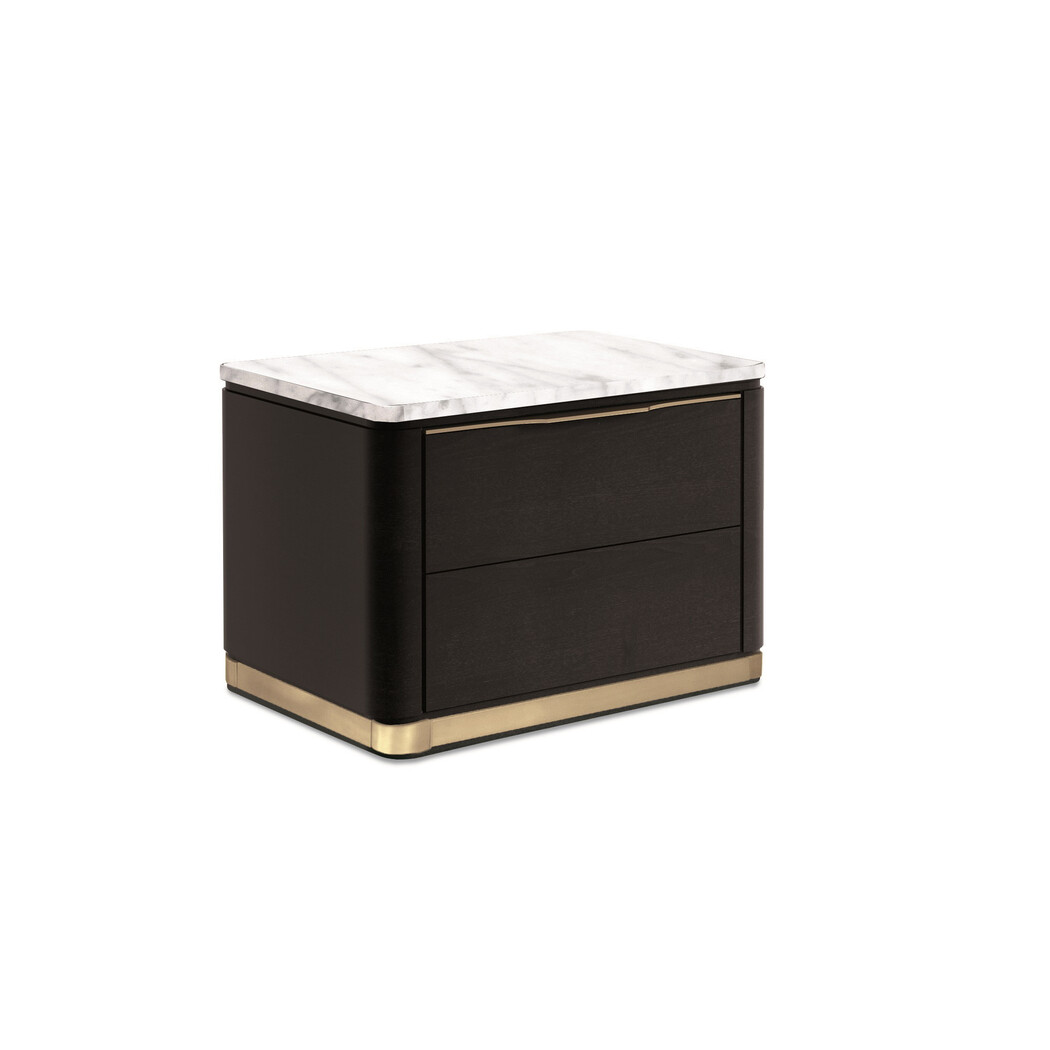 MESITA DE NOCHE (Mármol & Frente madera)