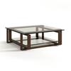 SQUARE COCKTAIL TABLE (Glass top)_image